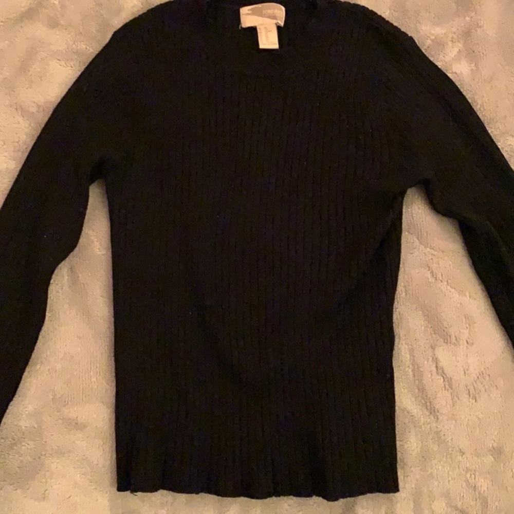 Ribbed knit sweater